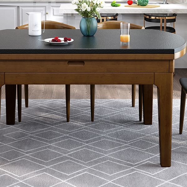 4-Fuß-Esstisch Steinstein Drop-Blatt Dinette Tisch für Zuhause