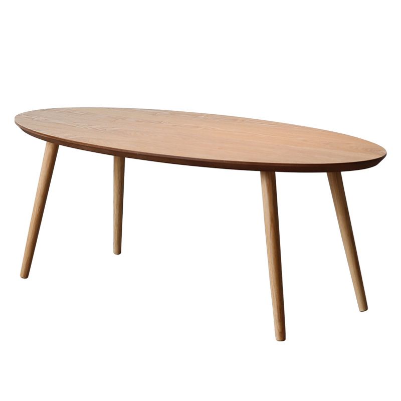 29 "H zeitgenössischer Büroschreibtisch Oval natürlicher Massivholz Schreibtisch Schreibtisch