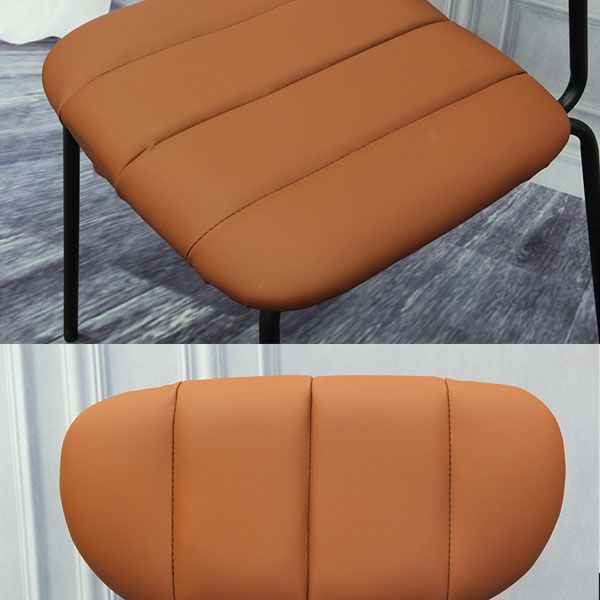 Minimalist Style Upholstered Armless Dining Chairs Open Back Dining Side Chairs Clearhalo ' kitchen&dining_furn' 'Dining Chairs' 'Dining Tables & Seating' 'dining_chair' 'furn' 'furn_dining_chair' 'Furniture' 'furniture_dining_chair' 'Kitchen & Dining Furniture' 'kitchen' 1200x1200_a30457cb-b11f-42e4-80ac-e21403cc46fb