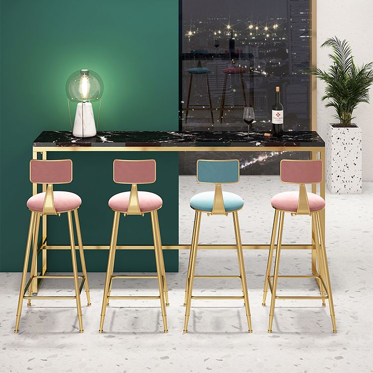 Marble Rectangle Counter Height Dining Table Indoor Footrest Pub Height Dining Table Clearhalo 'Bar Furniture' 'Bar Tables' 'bar_tables' 'furn' 'furn_bar_tables' 'Furniture' 'furniture_bar_tables' 'Kitchen & Dining Furniture' 1200x1200_a30462d3-9ba5-4f30-bc02-ecbb67ea4527