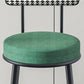 Modern Armless Backrest Counter Stool Iron Kitchen Bar Stool with Pedal and Cushion Clearhalo 'Bar Furniture' 'Bar Stools' 'bar_stools' 'furn' 'furn_bar_stools' 'Furniture' 'furniture_bar_stools' 'Kitchen & Dining Furniture' 1200x1200_a3047813-e5f8-4238-85a5-b2f731ce71a9
