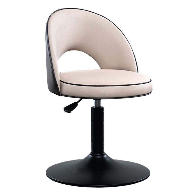 Tabourets de bar pivotants à hauteur réglable, style Glam, en simili cuir, avec base noire