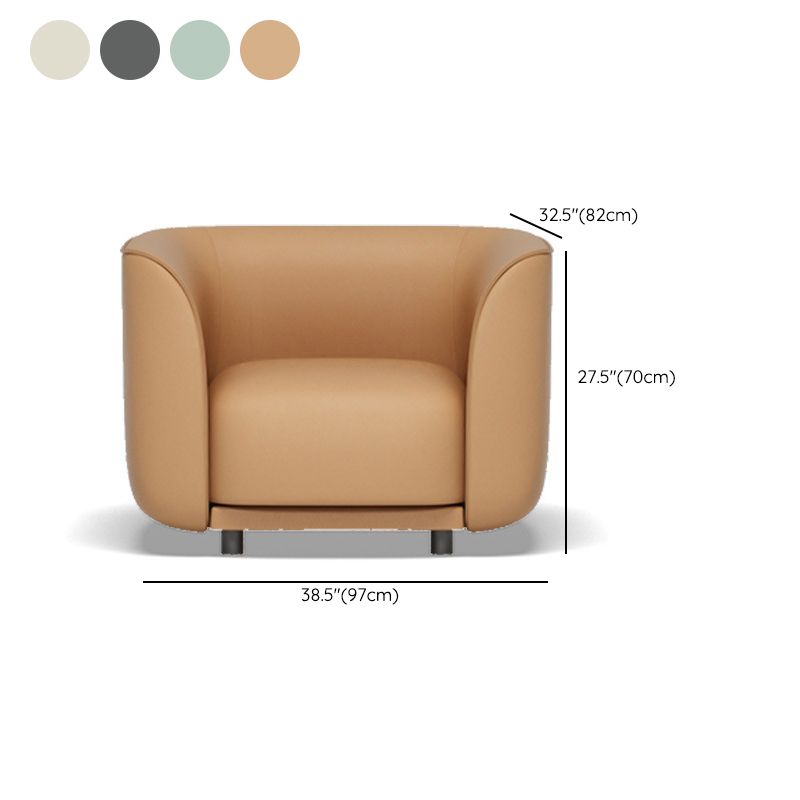 Kunstledertuxedo Armsofa zeitgenössischer, enger Rückenstandard -Sofa