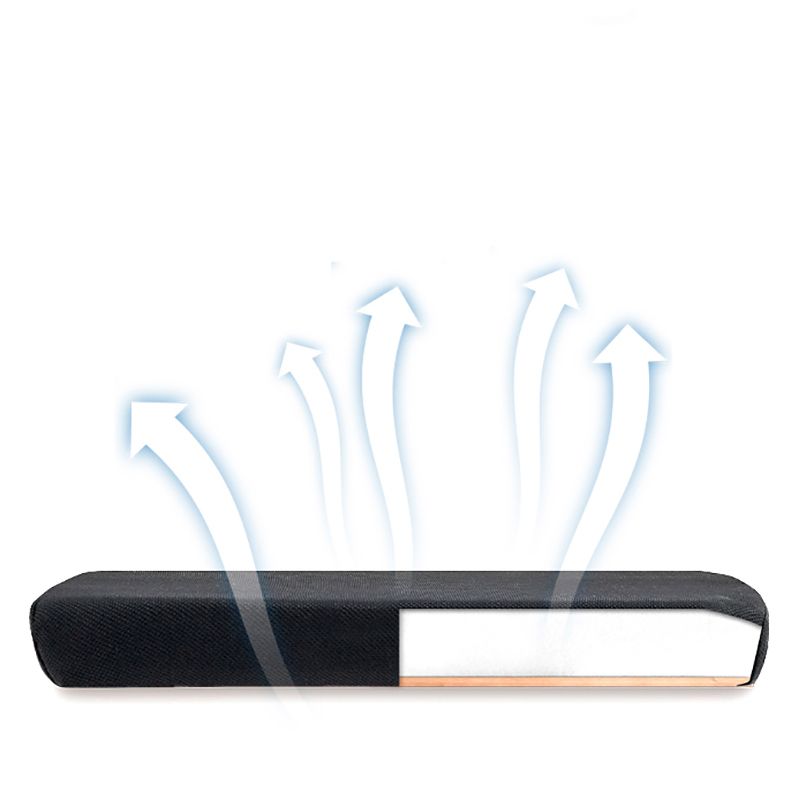 Armless Contemporary Office Chair Metall Rahmen Baumwollsitz Ergonomischer Stuhl