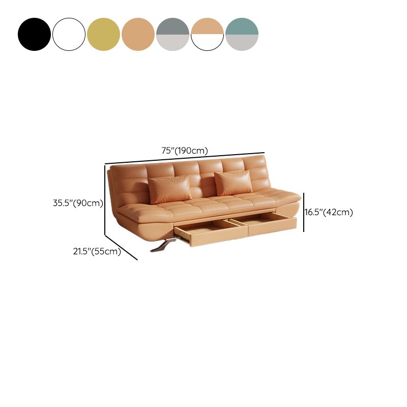 Oreiller canapé-lit de 21 "largeur de largeur comprenant un canapé-lit de rangement