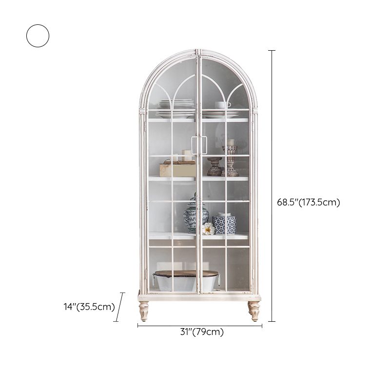 Mid-century Modern Distressed Wooden Cabinet Rectangle Accent Cabinet