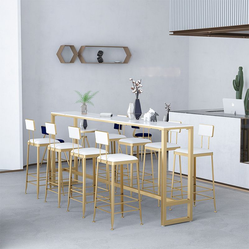 Contemporary Style Upholstered Counter Stool Bar-height Bar Stool with Metal Legs Clearhalo 'Bar Furniture' 'Bar Stools' 'bar_stools' 'furn' 'furn_bar_stools' 'Furniture' 'Kitchen & Dining Furniture' 1200x1200_a3090aa5-3b6c-4006-8a42-e6a018d87063
