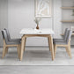 Ensemble de salle à manger contemporain, table à manger rectangulaire avec chaises rembourrées, 1/2/5/7 pièces