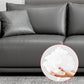 Minimalistischer 3-Sitzer-Kunstleder-Sofa-Sofa lose Rückensofa