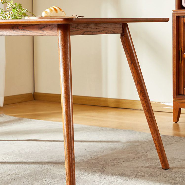 Rectangle Simplicity Dining Table Oak Solid Wood Table with 4 Legs for Dining Room Clearhalo ' dining_table' 'Dining Tables & Seating' 'Dining Tables' 'furn' 'furn_dining_table' 'Furniture' 'furniture_dining_table' 'Kitchen & Dining Furniture' 'kitchen&dining_furn' 'kitchen' 'kitchen_dining_table' 1200x1200_a30a98d7-c5b2-48bc-8f27-9a96b3864568