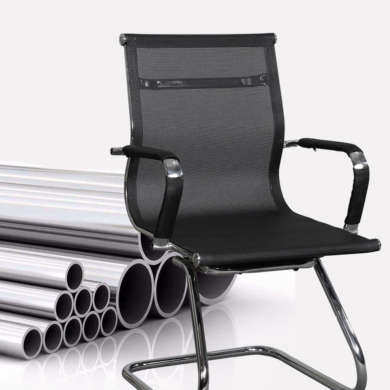 Modern Black Desk Chair with Breathable AirGrid Seat and Back Side Chair Clearhalo 'furn' 'furn_office_chair' 'Furniture' 'Office Chairs' 'Office Furniture' 'office_chair' 1200x1200_a30b5fcb-e979-4a46-af6e-f80f8afeaa0a