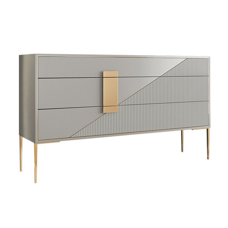 Cassettiera portaoggetti in pietra classica Glam da 15,6 pollici di larghezza con 3/6 cassetti