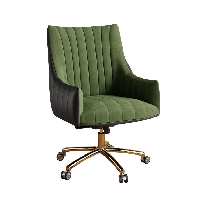 Chaise pivotante moderne chaise de bureau de hauteur de siège réglable sans bras avec roues