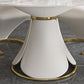 Round Dining Table Set with Padded Chairs 1/5/7 Pieces White Dining Set for Home