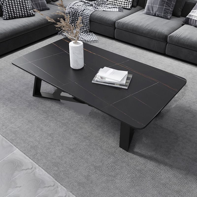 17"H Contemporary Coffee Table Single Slate Coffee Cocktail Table Clearhalo 'Coffee & Accent Tables' 'Coffee Tables' 'coffee_tables' 'furn' 'furn_coffee_tables' 'Furniture' 'Living Room Furniture' 1200x1200_a30e5aa2-0a70-4a94-822f-7352f5b0e5a4