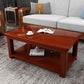Contemporary Solid Wood Coffee Table Rectangle 4 Legs Coffee Cocktail Table Clearhalo 'Coffee & Accent Tables' 'Coffee Tables' 'coffee_tables' 'furn' 'furn_coffee_tables' 'Furniture' 'Living Room Furniture' 1200x1200_a30fb659-5fc4-4958-8ed3-7877bf8a38aa