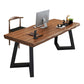Home Industrial Rectangular Office Desk Solid Wood Writing Desk with Metal Legs Clearhalo 'furn' 'furn_office_desk' 'Furniture' 'Office Desks' 'Office Furniture' 'office_desk' 1200x1200_a311e119-240b-4852-8c75-6fe23b3ceffa