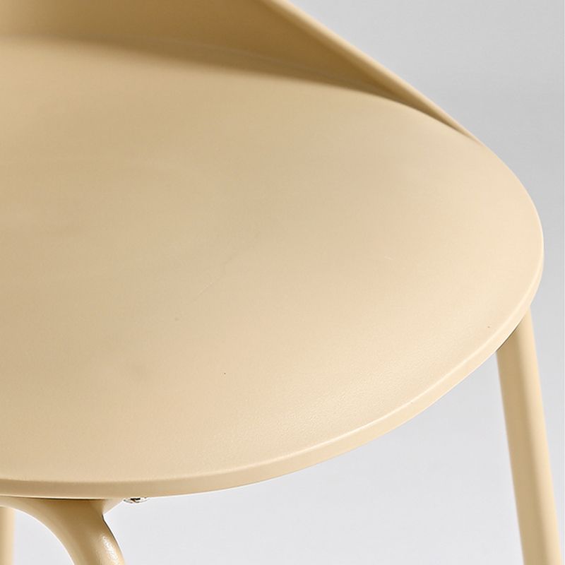 Indoor Plastic and Metal Bar Stool Modern Low Back Armless Bar Stool Clearhalo 'Bar Furniture' 'Bar Stools' 'bar_stools' 'furn' 'furn_bar_stools' 'Furniture' 'Kitchen & Dining Furniture' 1200x1200_a313af86-ff4f-4d4f-80c4-34c60aae0180