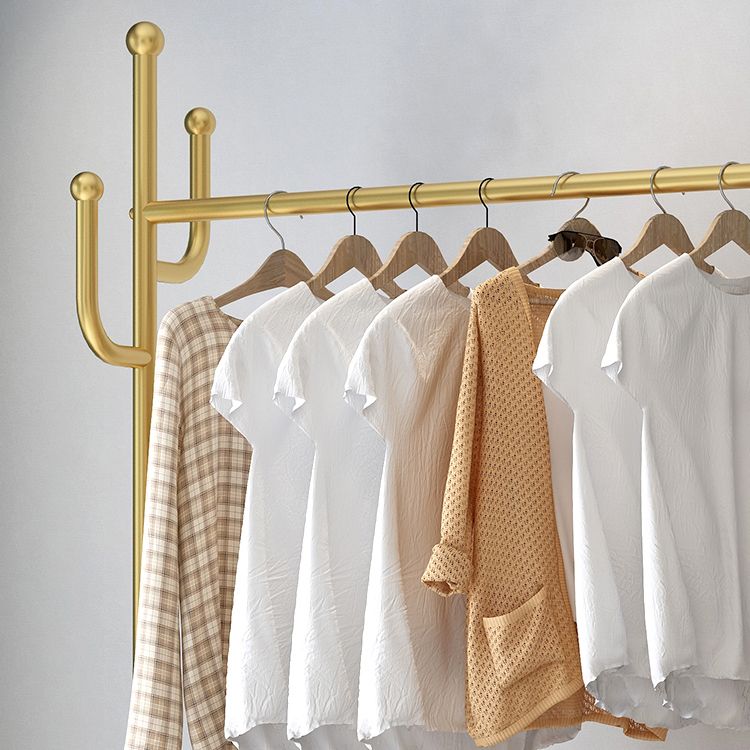 Metal Coat Hanger Hanging Metal Coat Rack Rail Entryway Kit with Shelf Clearhalo 'Entry & Mudroom Furniture' 'furn' 'furn_hall_tree_coat_racks' 'Furniture' 'Hall Trees & Coat Racks' 'hall_tree_coat_racks' 1200x1200_a313c3fd-8326-4de3-80cf-3d91ec170498