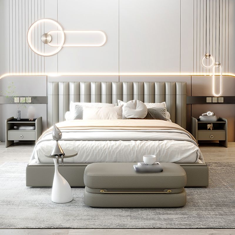 18" H Modern Bed Nightstand Glass Top Solid Wood Open Storage Night Table Clearhalo 'Bedroom Furniture' 'furn' 'furn_night_stand' 'Furniture' 'night_stand' 'Nightstands' 1200x1200_a315696c-9c4f-4446-8593-d53abff5d195