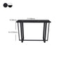 Industrial Black Iron Bar Dining Table Stone Top Indoor Bistro Table with Footrest Clearhalo 'Bar Furniture' 'Bar Tables' 'bar_tables' 'furn' 'furn_bar_tables' 'Furniture' 'furniture_bar_tables' 'Kitchen & Dining Furniture' 1200x1200_a3174a83-c64a-4cc6-878f-4d86a0ffa133