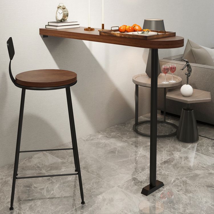 Industrial Style Wood Top Counter Table 42-inch Height Table for Dining Room Clearhalo 'Bar Furniture' 'Bar Tables' 'bar_tables' 'furn' 'furn_bar_tables' 'Furniture' 'furniture_bar_tables' 'Kitchen & Dining Furniture' 1200x1200_a31778f2-c864-49c8-8a4c-f18404029996
