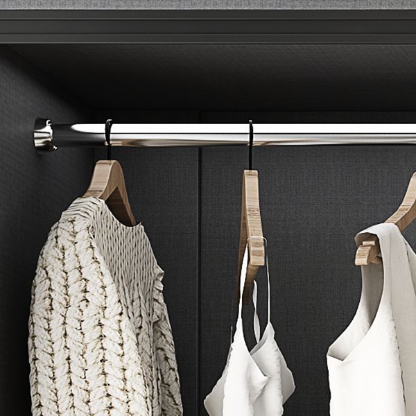 Asta di stoffa del guardaroba in vetro in stile contemporaneo incluso l'armadio del guardaroba per la casa