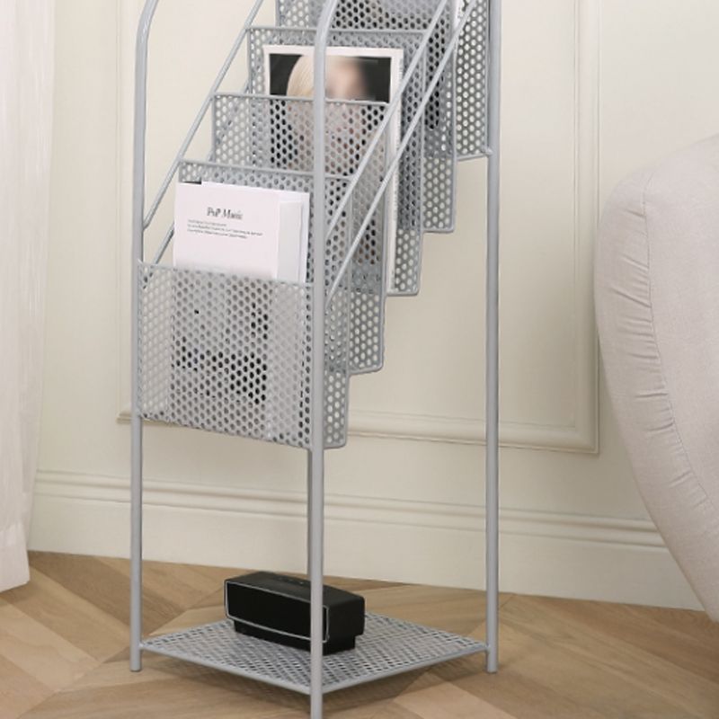 5-Shelf Metal Ladder Bookcase Contemporary Book Shelf,36.2'' H x 12.2'' W Clearhalo 'Bookcases' 'furn' 'furn_bookcases' 'Furniture' 'furniture_bookcases' 'kitchen' 'kitchen_bookcases' 'Living Room Furniture' 'Office Furniture' 1200x1200_a31b4ebf-4858-4135-becd-6563355582fe