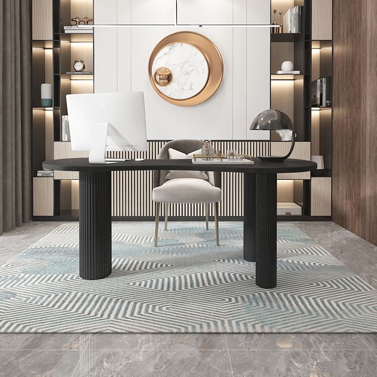 Home Office Writing Desk Industrial Style Solid Wood Writing Desk Clearhalo 'furn' 'furn_office_desk' 'Furniture' 'furniture_office_desk' 'Office Desks' 'Office Furniture' 'office_desk' 1200x1200_a31c013d-2276-4b78-97a4-4f367361c919