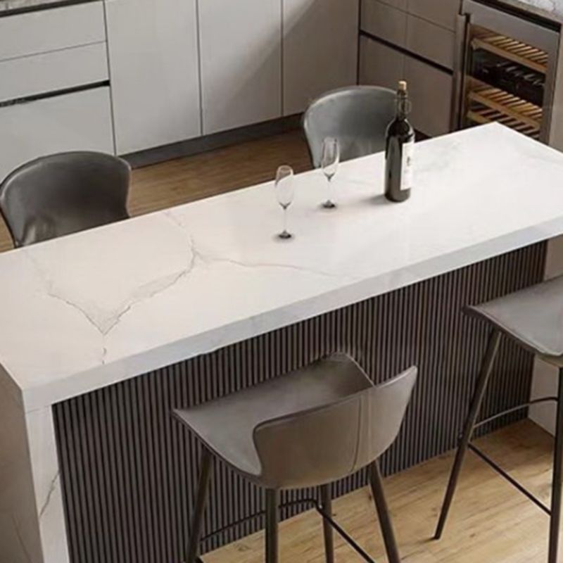 Glam Style Bar Table Faux Marble Rectangle Bar Dining Table for Living Room Clearhalo 'Bar Furniture' 'Bar Tables' 'bar_tables' 'furn' 'furn_bar_tables' 'Furniture' 'Kitchen & Dining Furniture' 1200x1200_a31d2a8f-f172-447e-9ec3-6f594c953efd