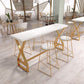 Pine Wood Bar Dining Table Traditional Luxury Rectangle Bar Table with Trestle Base Clearhalo 'Bar Furniture' 'Bar Tables' 'bar_tables' 'furn' 'furn_bar_tables' 'Furniture' 'Kitchen & Dining Furniture' 1200x1200_a31d7bbf-9c28-4b61-b3c4-404cade87c40