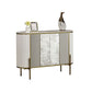 Glam Buffet Stand with Adjustable Shelving White Sideboard Buffet