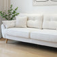 34.64"H Scandinavian Microfibe Pillow Top Arm Solid Color Tufted Sofa for Apartment Clearhalo 'furn' 'furn_sofas' 'Furniture' 'furniture_sofas' 'kitchen' 'kitchen_sofas' 'Living Room Furniture' 'Sofa' 'sofas' 1200x1200_a31f3e44-7099-4d77-ac4f-6777977edc90