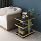 24.41" Tall Contemporary Style Side End Table Storage End Table
