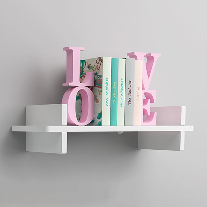 Contemporary Floating Bookshelf 5.9"H Manufactured Wood Bookcase