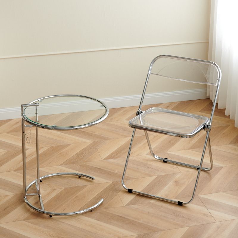 Metal Modern Indoor-Outdoor Chair Armless Open Back Dining Side Chair Clearhalo ' kitchen&dining_furn' 'Dining Chairs' 'Dining Tables & Seating' 'dining_chair' 'furn' 'furn_dining_chair' 'Furniture' 'furniture_dining_chair' 'Kitchen & Dining Furniture' 'kitchen' 1200x1200_a3207a54-19cb-4877-85b4-11904114aad1