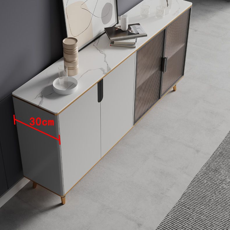 33.46"H Sideboard Glam Style Dining Server for Kitchen and Living Room Clearhalo 'buffet_sideboard' 'Buffets & Sideboards' 'furn' 'furn_buffet_sideboard' 'Furniture' 'Kitchen & Dining Furniture' 1200x1200_a3218d3e-5cb8-43cf-a8a4-84181f47202b