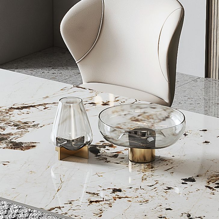 Contemporary Style 1/4/5/6/7 Pieces Furniture Sintered Stone Dining Table Set for Kitchen Clearhalo 'Dining Room Sets' 'Dining Tables & Seating' 'dining_room_set' 'furn' 'furn_dining_room_set' 'Furniture' 'furniture_dining_room_set' 'Kitchen & Dining Furniture' 'kitchen&dining_furn' 'kitchen' 1200x1200_a323c6d0-e6a7-43d9-a63b-350fe1b19d77