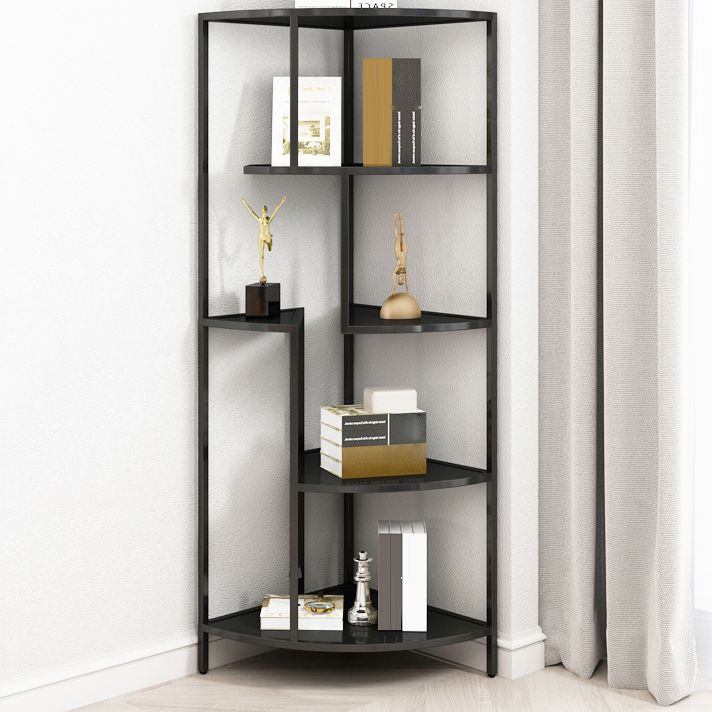 Industrial Metal Corner Bookshelf Open Vertical Bookshelf for Living Room Clearhalo 'Bookcases' 'furn' 'furn_bookcases' 'Furniture' 'furniture_bookcases' 'kitchen' 'kitchen_bookcases' 'Living Room Furniture' 'Office Furniture' 1200x1200_a324e696-e355-45ff-a4dc-4e6ec4ee0e10