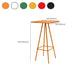 Contemporary Style 1/2/3/4 Pieces Meta Square Bar Table Set for Indoor