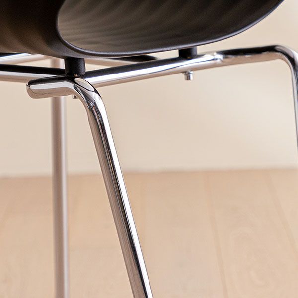 Sillas de brazo de silla de comedor contemporánea con patas de metal para cocina