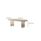 Table rectangulaire Glam en bois avec pieds en acrylique pour la maison