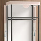 Contemporary Wardrobe Cabinet with Shelves Steel Wardrobe Armoire for Home
