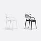 Scandinavian Stackable Dining Chairs Plastic Armless Dining Side Chair