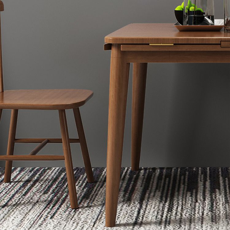 Modern Style Rubberwood Dinner Table Round Drop-Leaf Table for Home Use Clearhalo ' dining_table' 'Dining Tables & Seating' 'Dining Tables' 'furn' 'furn_dining_table' 'Furniture' 'furniture_dining_table' 'Kitchen & Dining Furniture' 'kitchen&dining_furn' 'kitchen' 'kitchen_dining_table' 1200x1200_a32e7298-642e-47e7-9de8-e33306f3d89c
