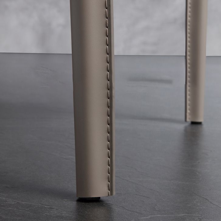 Armless Dining Chairs Modern Leather Wingback Side Chairs for Dining Room Clearhalo 'Dining Chairs' 'Dining Tables & Seating' 'dining_chair' 'furn' 'furn_dining_chair' 'Furniture' 'furniture_dining_chair' 'Kitchen & Dining Furniture' 1200x1200_a3301be4-2fc4-414f-a389-4447ba4ab527