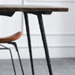 Industriële eettafel Rechthoekig houten blad voor eetkamer