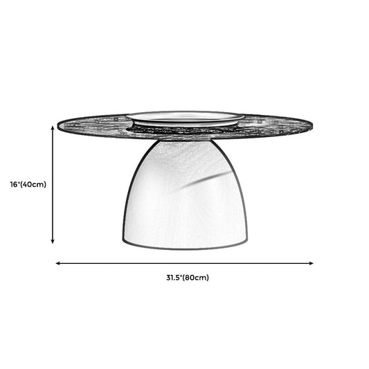 Slate 1 Single Modern Coffee Table Iron Pedestal Cocktail Table Clearhalo 'Coffee & Accent Tables' 'Coffee Tables' 'coffee_tables' 'furn' 'furn_coffee_tables' 'Furniture' 'furniture_coffee_tables' 'Living Room Furniture' 1200x1200_a3322b2a-734d-4020-8544-8112b1c5ab50