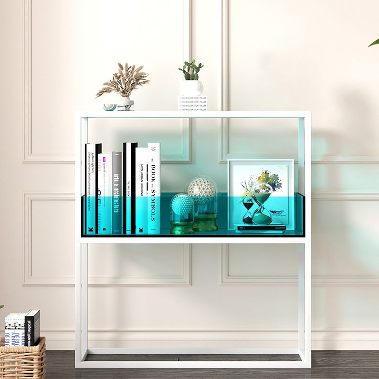 1-Tier-Standard-Bücherregal Modern Style Open Back Acrylbuchhandel