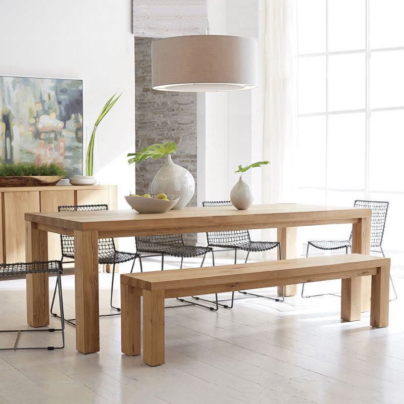Rectangle 4 Legs Dining Table Medieval Modern Style Wood Table for Kitchen Clearhalo 'Dining Tables & Seating' 'Dining Tables' 'dining_table' 'furn' 'furn_dining_table' 'Furniture' 'Kitchen & Dining Furniture' 1200x1200_a332bdd3-02b6-40c5-bb8b-e09fcf6be38f